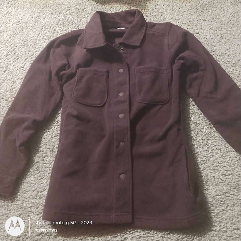 Lands' End Women's Dark Purple Shacket
